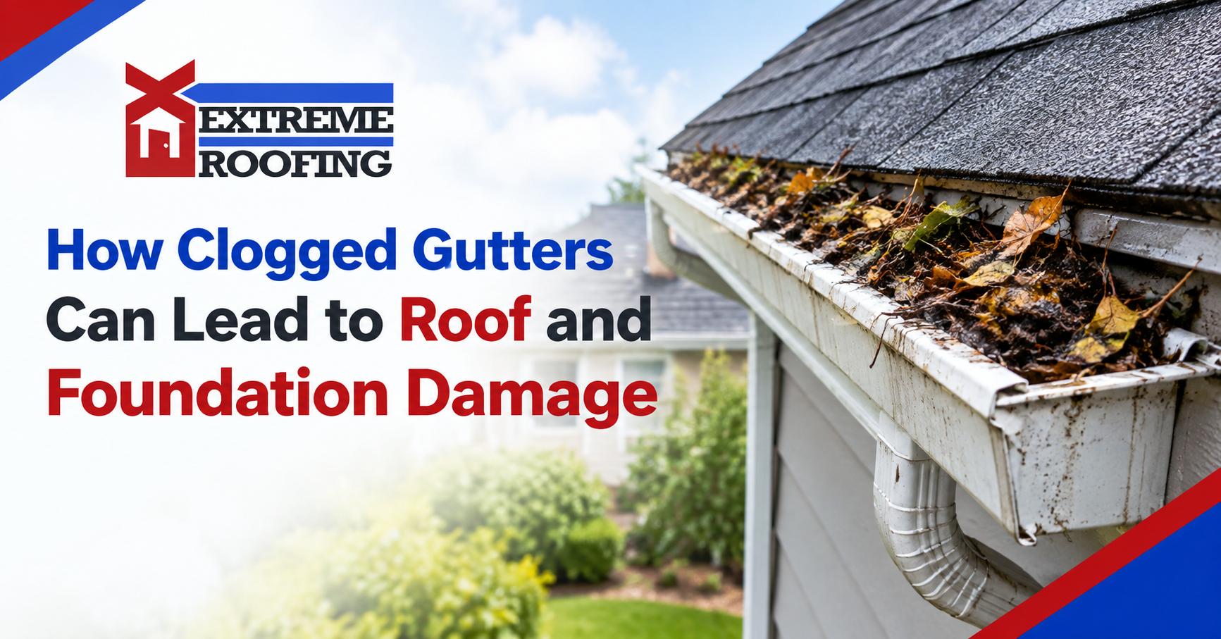 clogged gutters damage