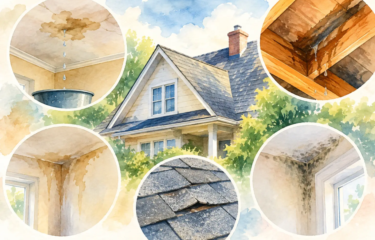 10 Signs of Hidden Roof Leaks in Your Home