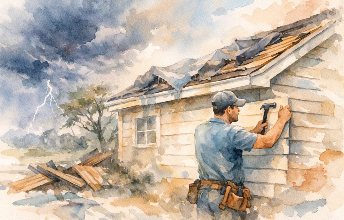 How Siding Contractors Protect Storm-Damaged Homes