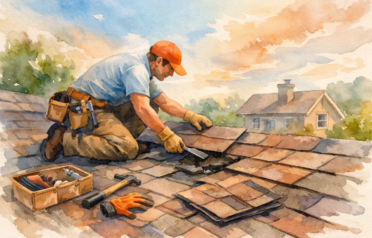 How to Roof Repair Shingles Safely