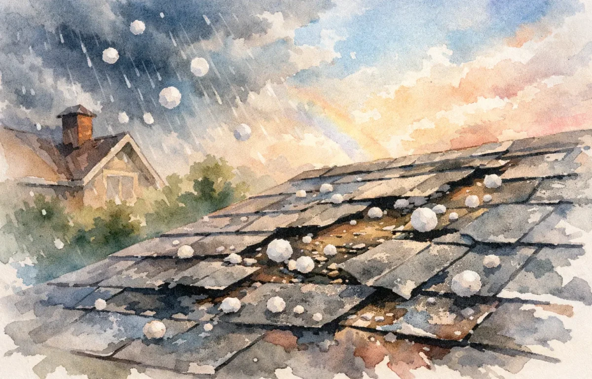 How to Spot Hail Roof Damage Fast