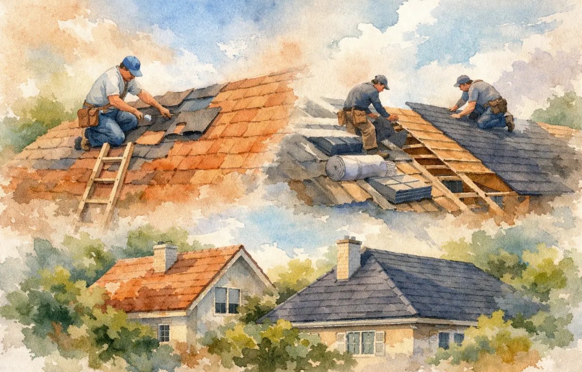 Roof Repair or Reroofing for Your Home?