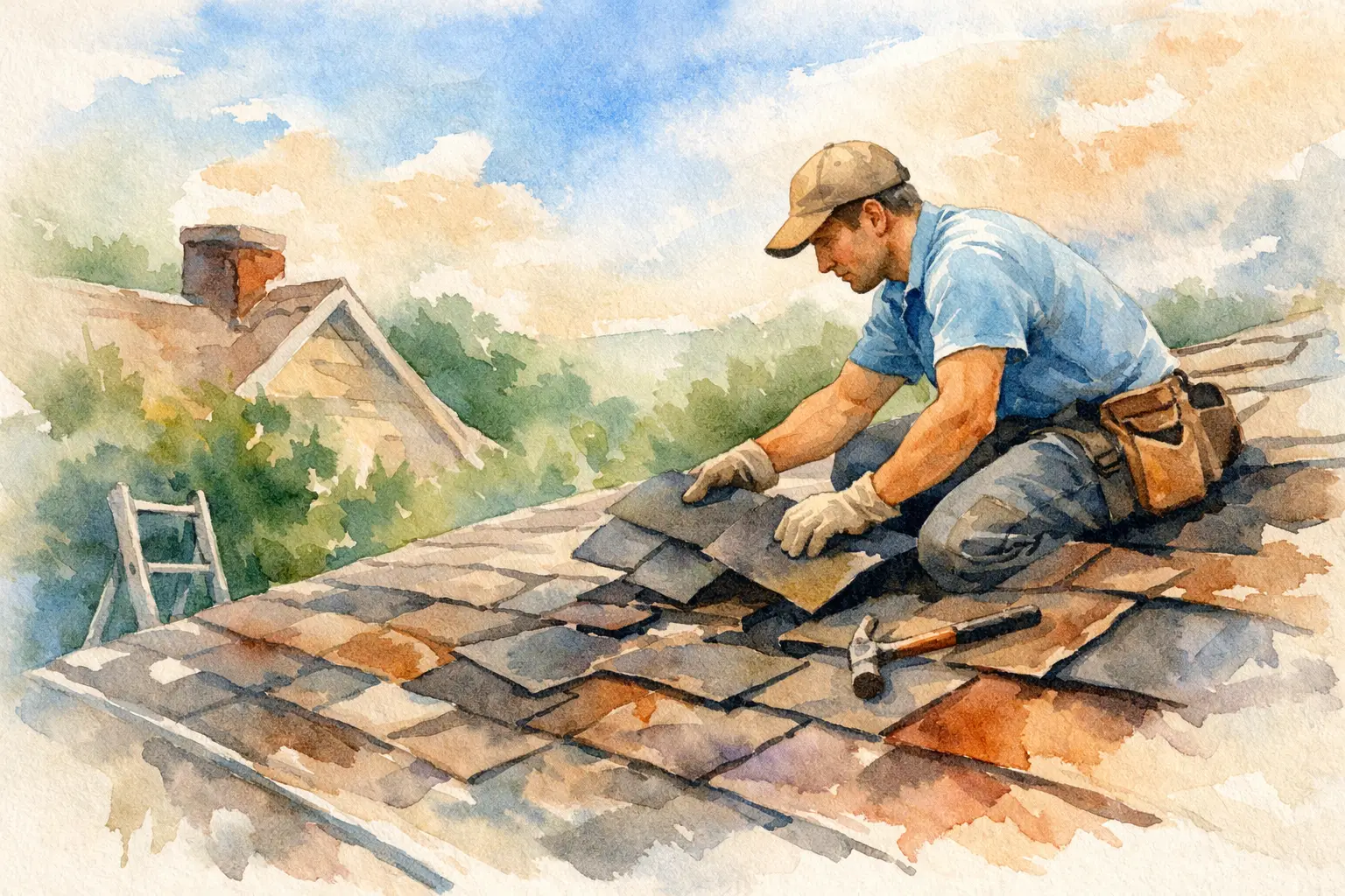 How to Replace Roof Shingles Safely