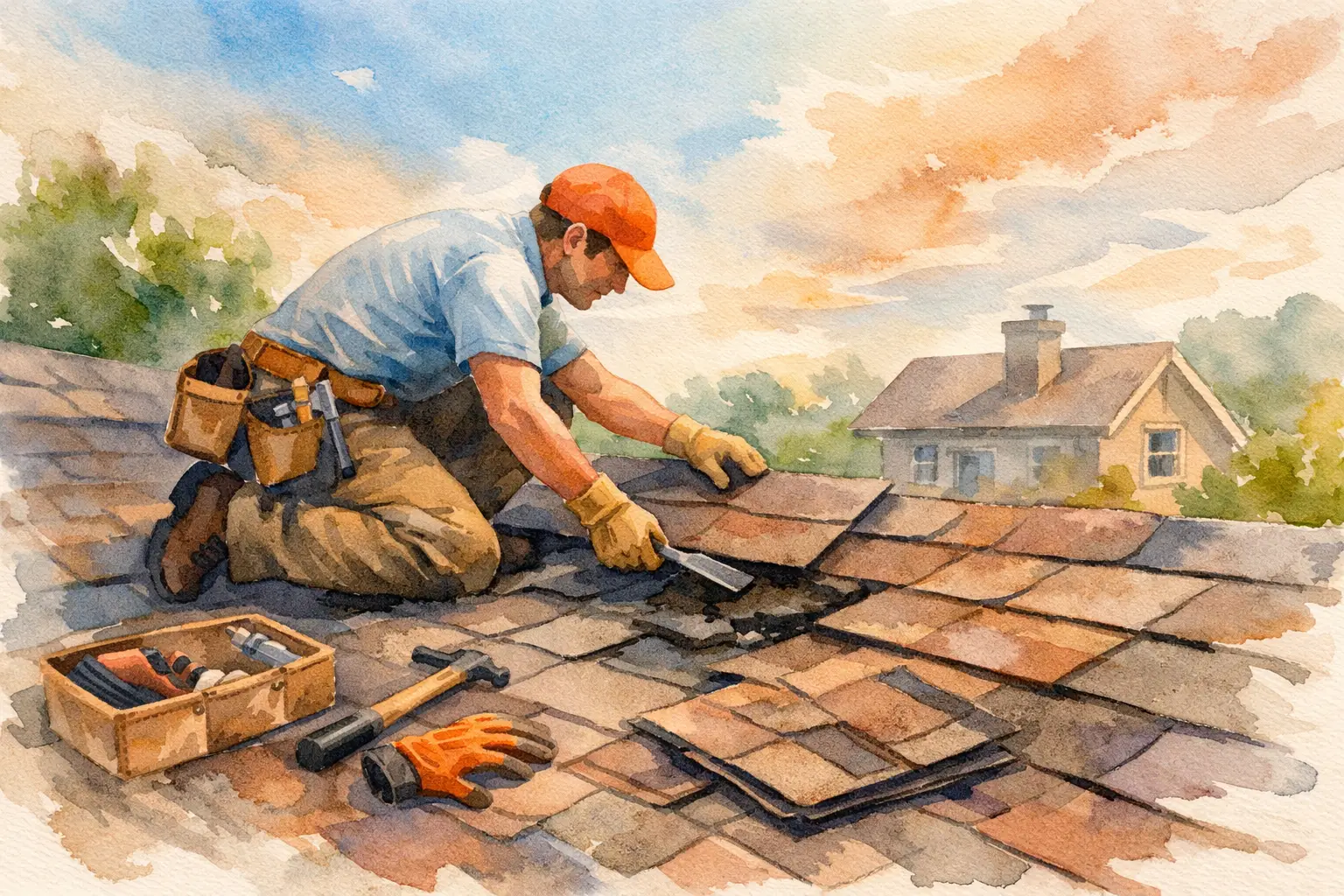 How to Roof Repair Shingles Safely