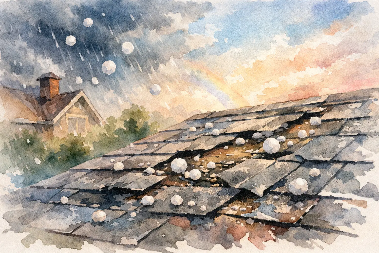 How to Spot Hail Roof Damage Fast