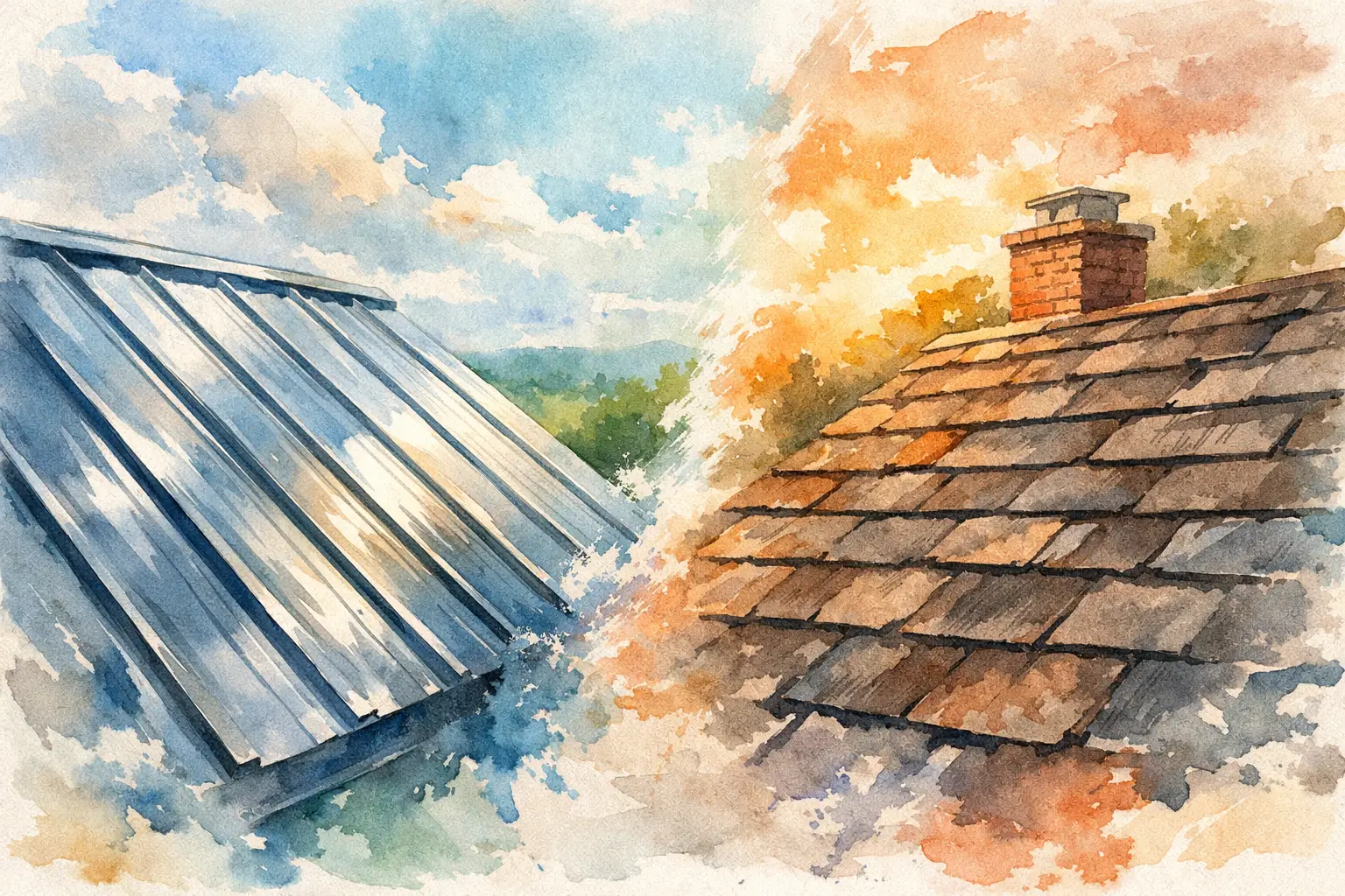 Metal Roofing Versus Asphalt Shingles Compared